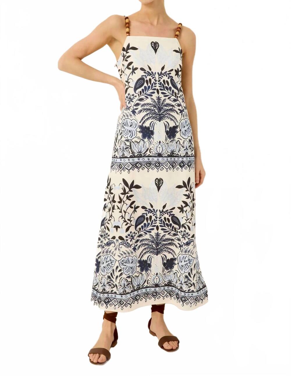 NEW MARIE OLIVER oriya midi dress in tropica